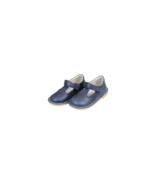 Baby Girl Angie Scalloped Mary Jane Shoes In Navy