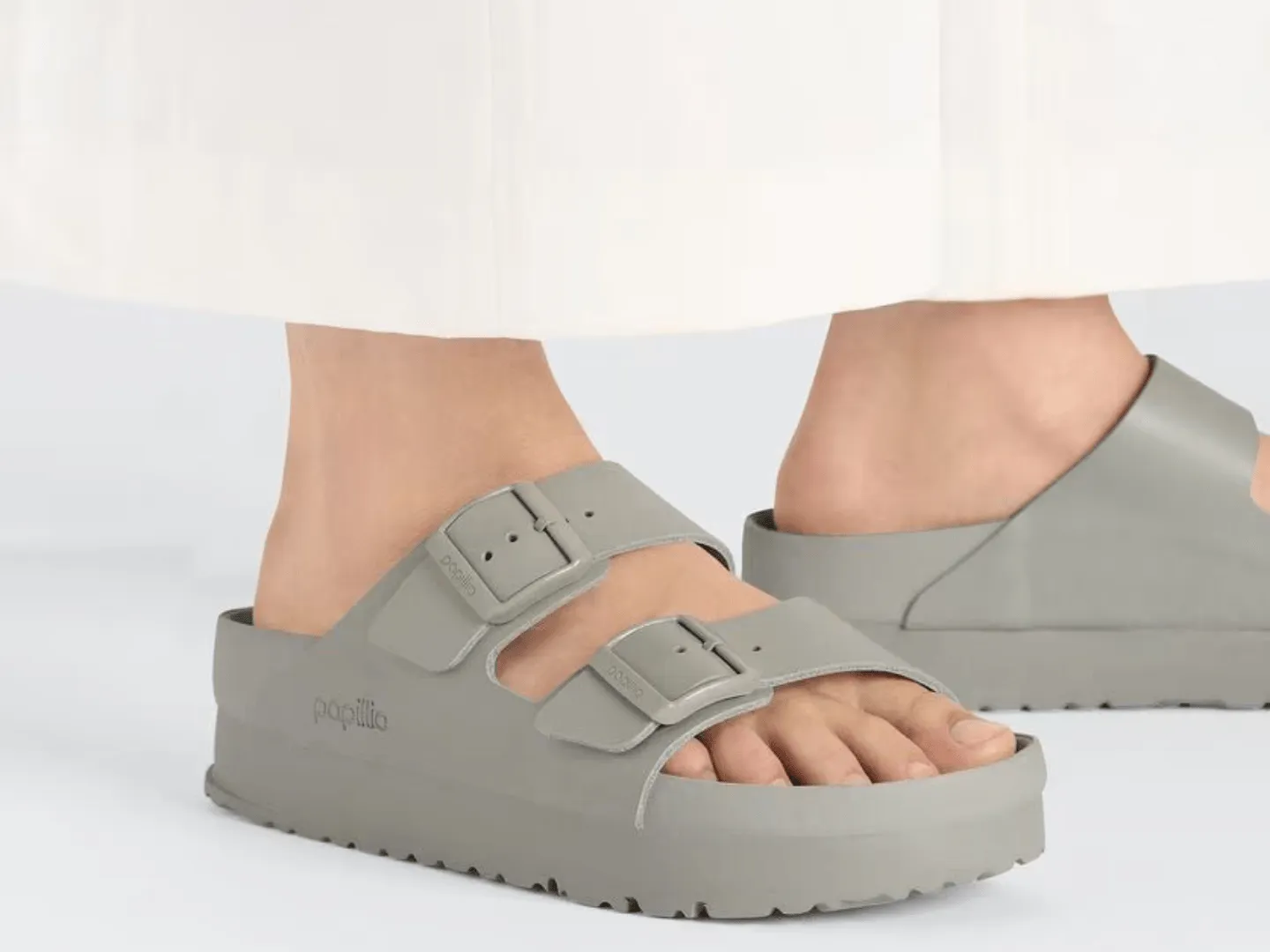 Birkenstock Arizona Flex Platform Mineral Grey
