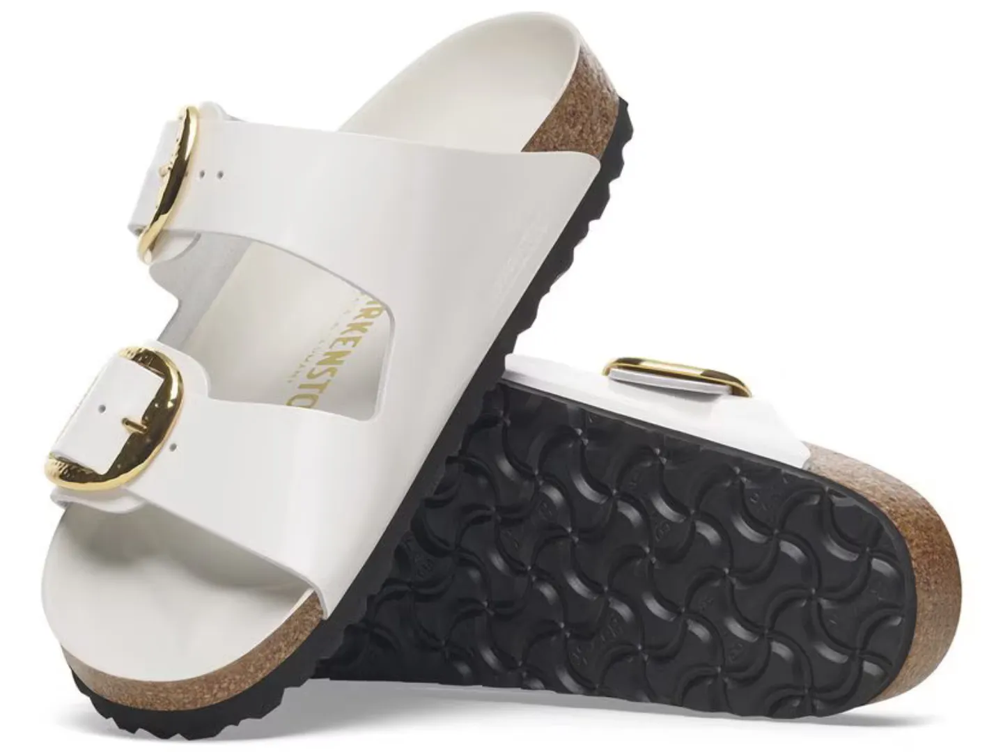 Birkenstock: Arizona High Shine Antique White