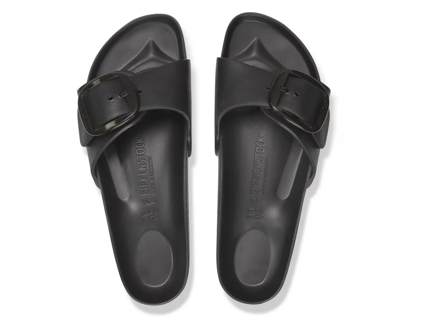 Birkenstock: Madrid Big Buckle EVA in Black