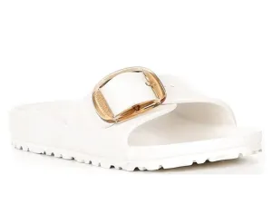 Birkenstock: Madrid Big Buckle EVA in Eggshell