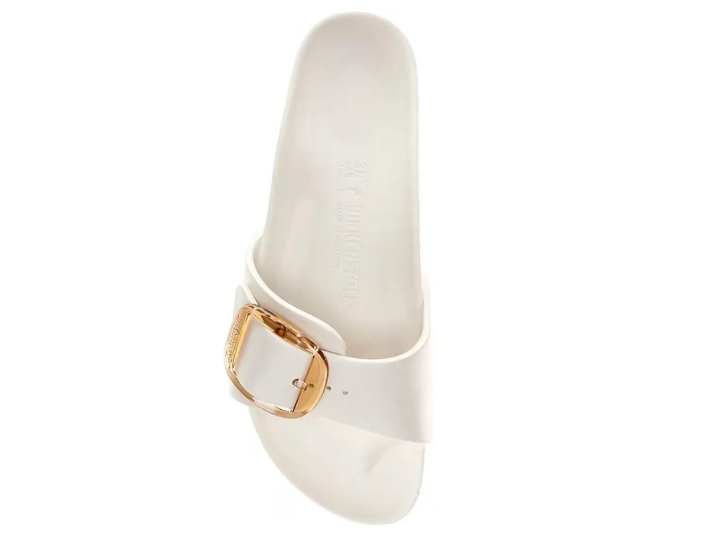 Birkenstock: Madrid Big Buckle EVA in Eggshell