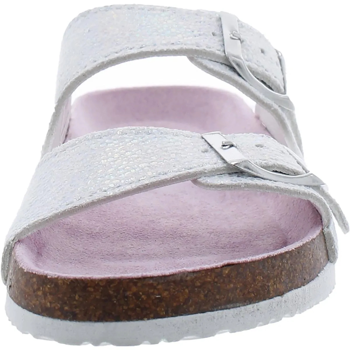 Blaire  Girls Buckle Faux Fur Sandals