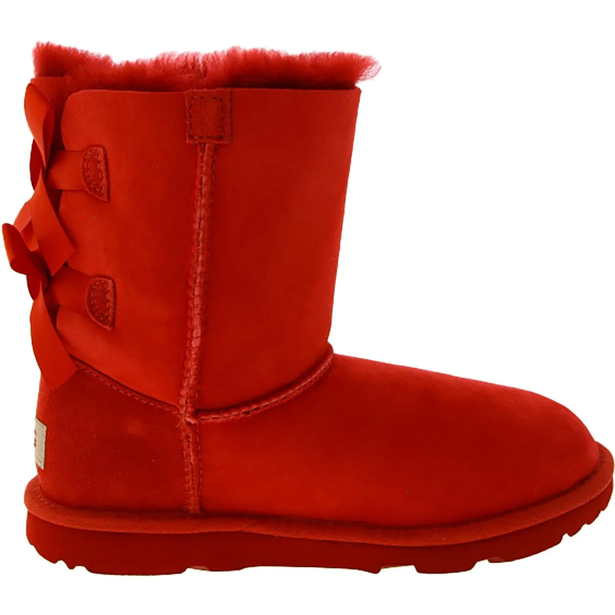 Bow II Girls Lined Suede Winter Boots
