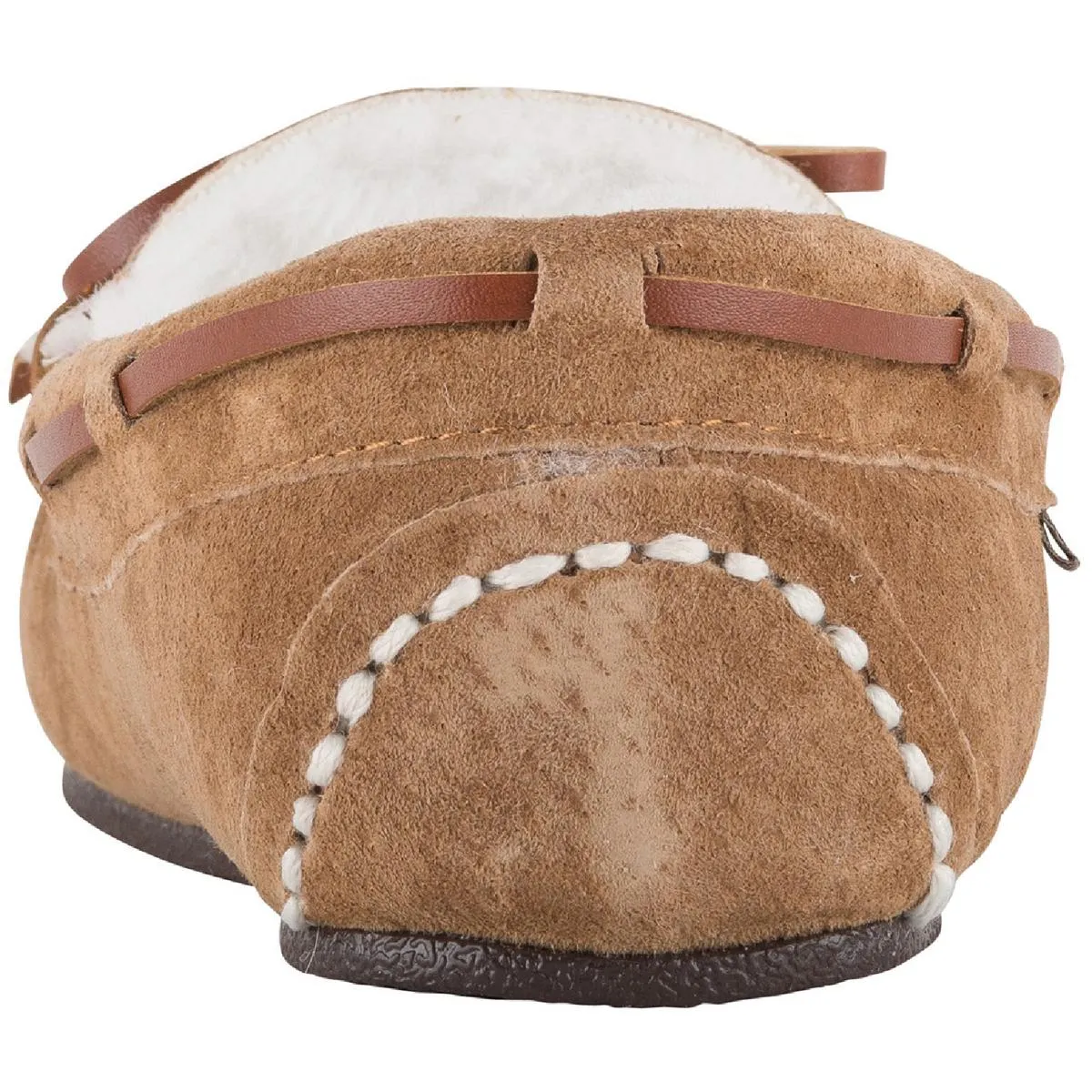 Britain Moc Girls Faux Fur Moccasins