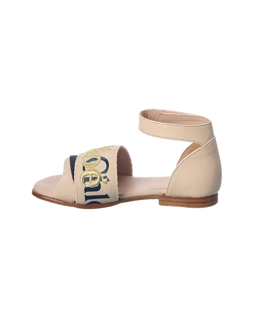 Chloe Woody Leather Sandal