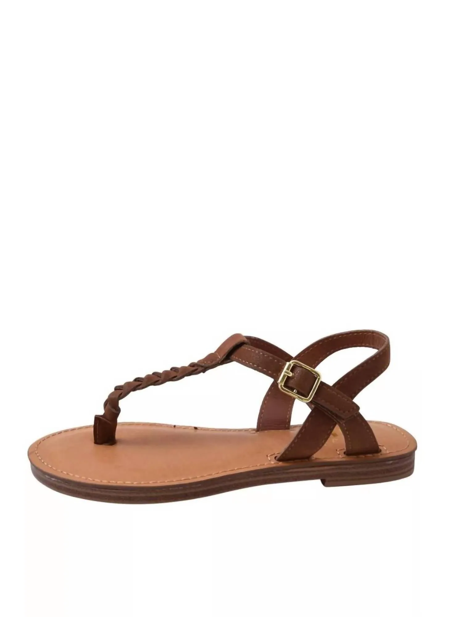 Girl's Annae Sandals In Cognac