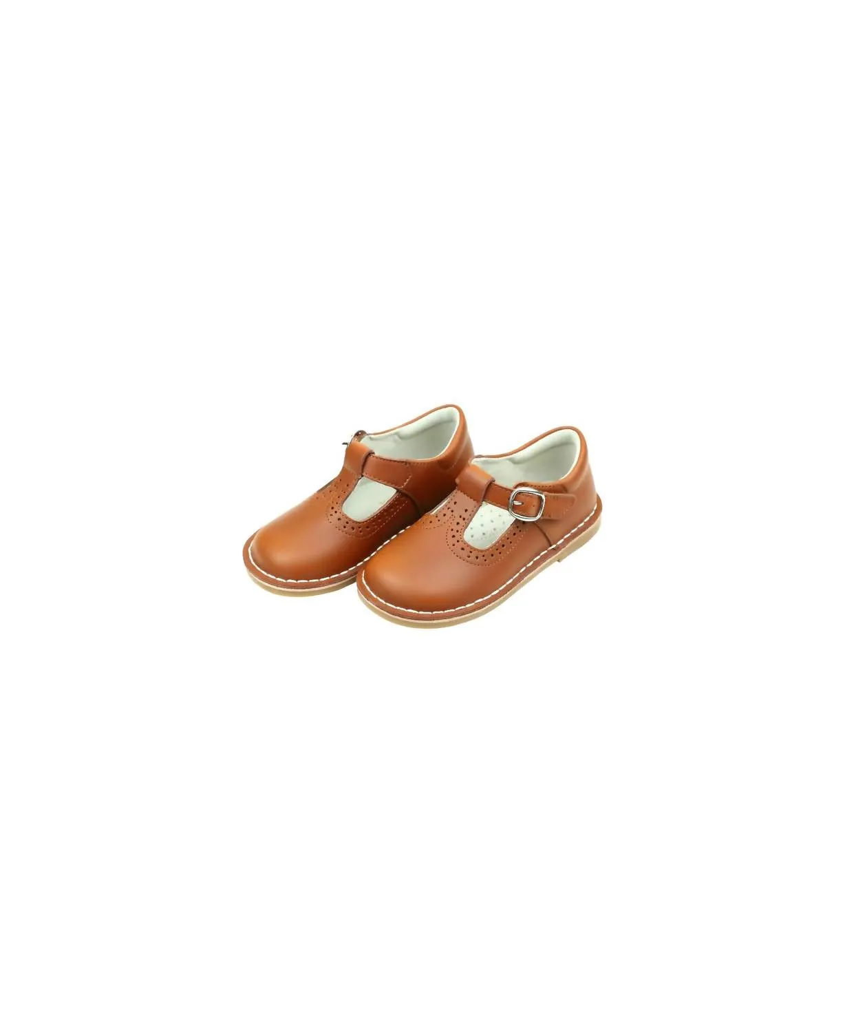 Girl's Frances T-Strap Mary Jane Shoes In Chestnut