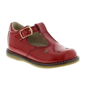 Girl's Harper Shoe - Medium/wide In Red Patent