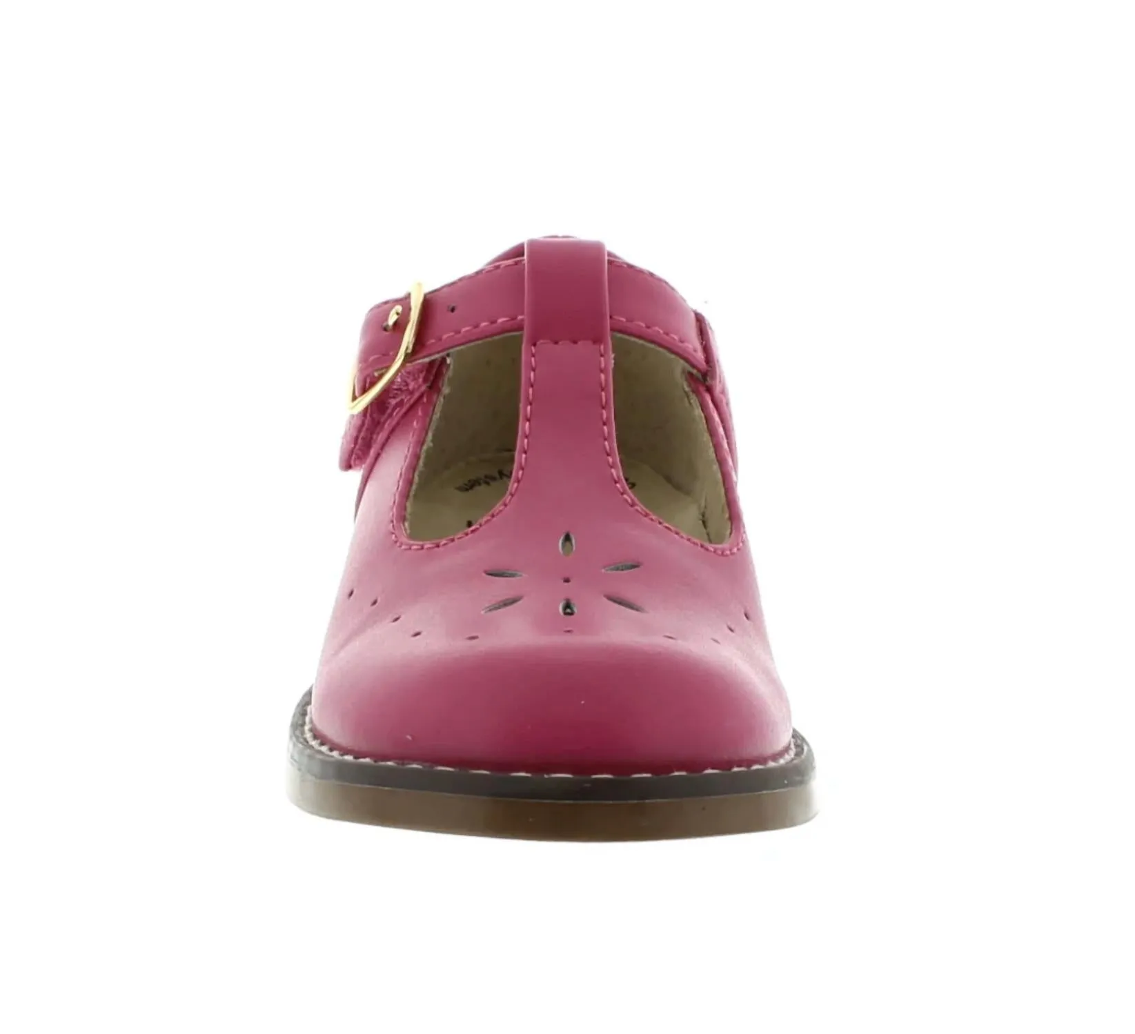 Girl's Sherry T-Bar Shoe - Medium/wide In Fuchsia