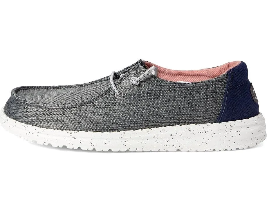Hey Dude Wendy Sport Mesh Little Kids Girls Size US 13 Navy Casual Shoes FZP583