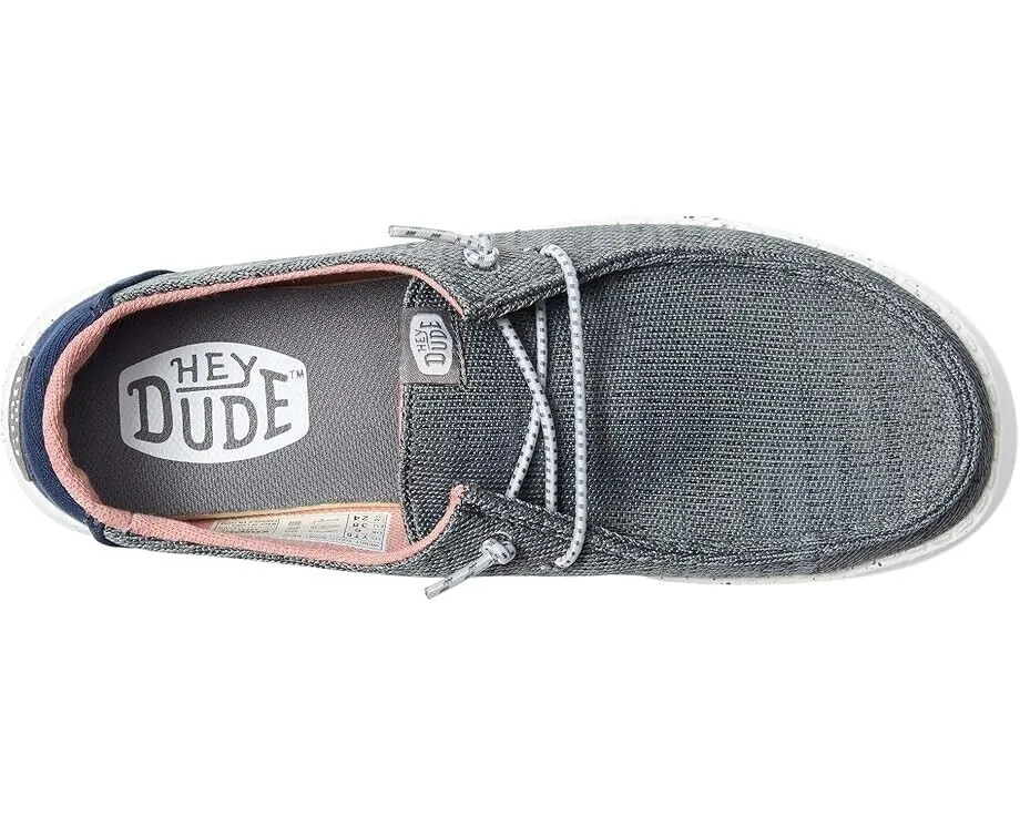 Hey Dude Wendy Sport Mesh Little Kids Girls Size US 13 Navy Casual Shoes FZP583