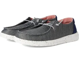 Hey Dude Wendy Sport Mesh Little Kids Girls Size US 13 Navy Casual Shoes FZP583