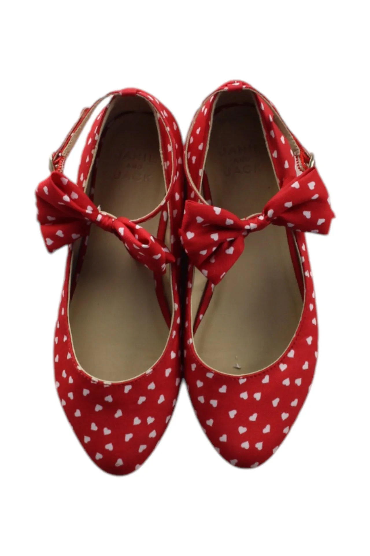Janie & Jack Heart Pattern Flats EU30