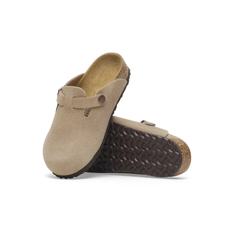 Kid's Preschool Boston Narrow Taupe Suede