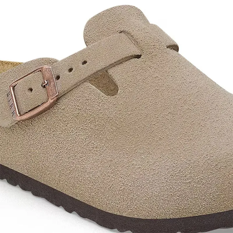 Kid's Preschool Boston Narrow Taupe Suede