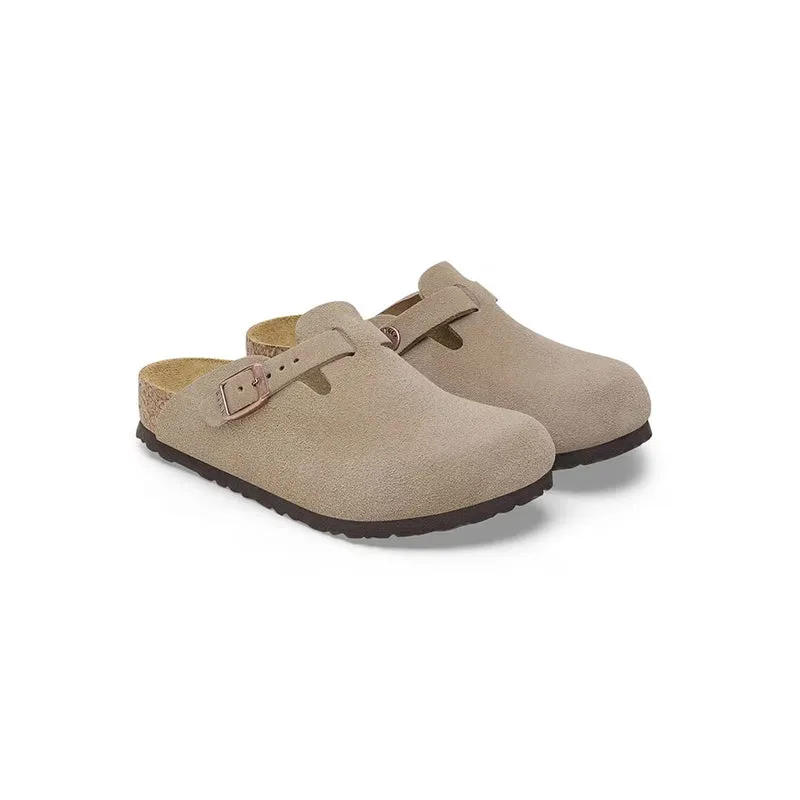 Kid's Preschool Boston Narrow Taupe Suede