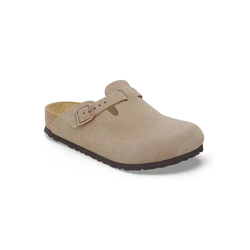 Kid's Preschool Boston Narrow Taupe Suede