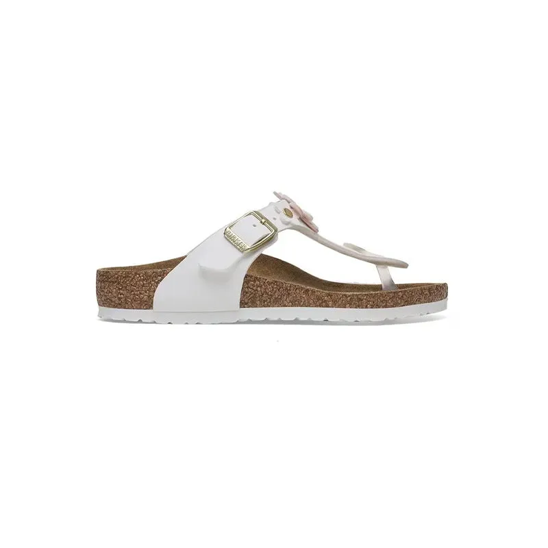 Kid's Preschool Gizeh Flower Narrow White Birko-Flor