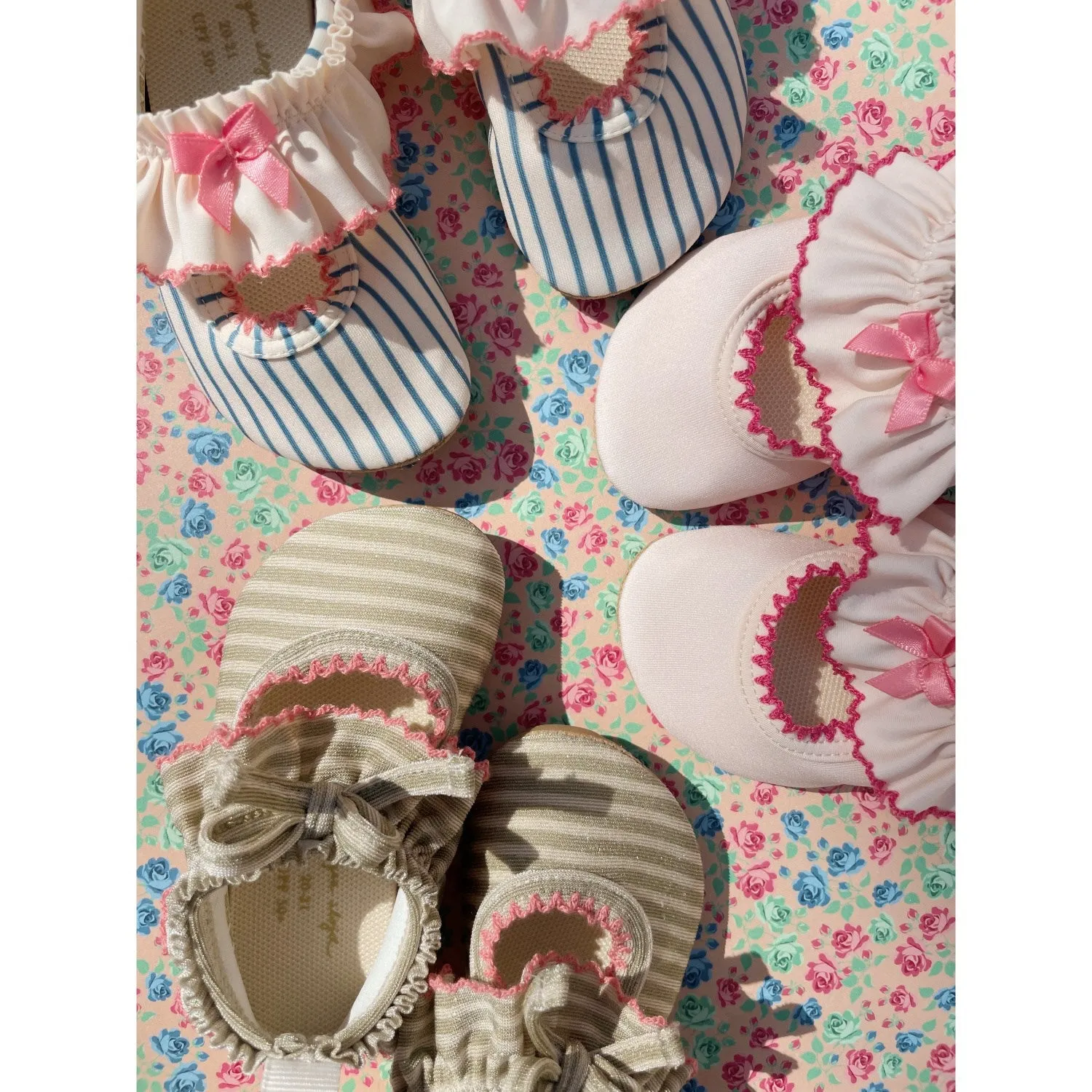 Konges Sljd Blue Stripe Gina Frill Swim Shoes