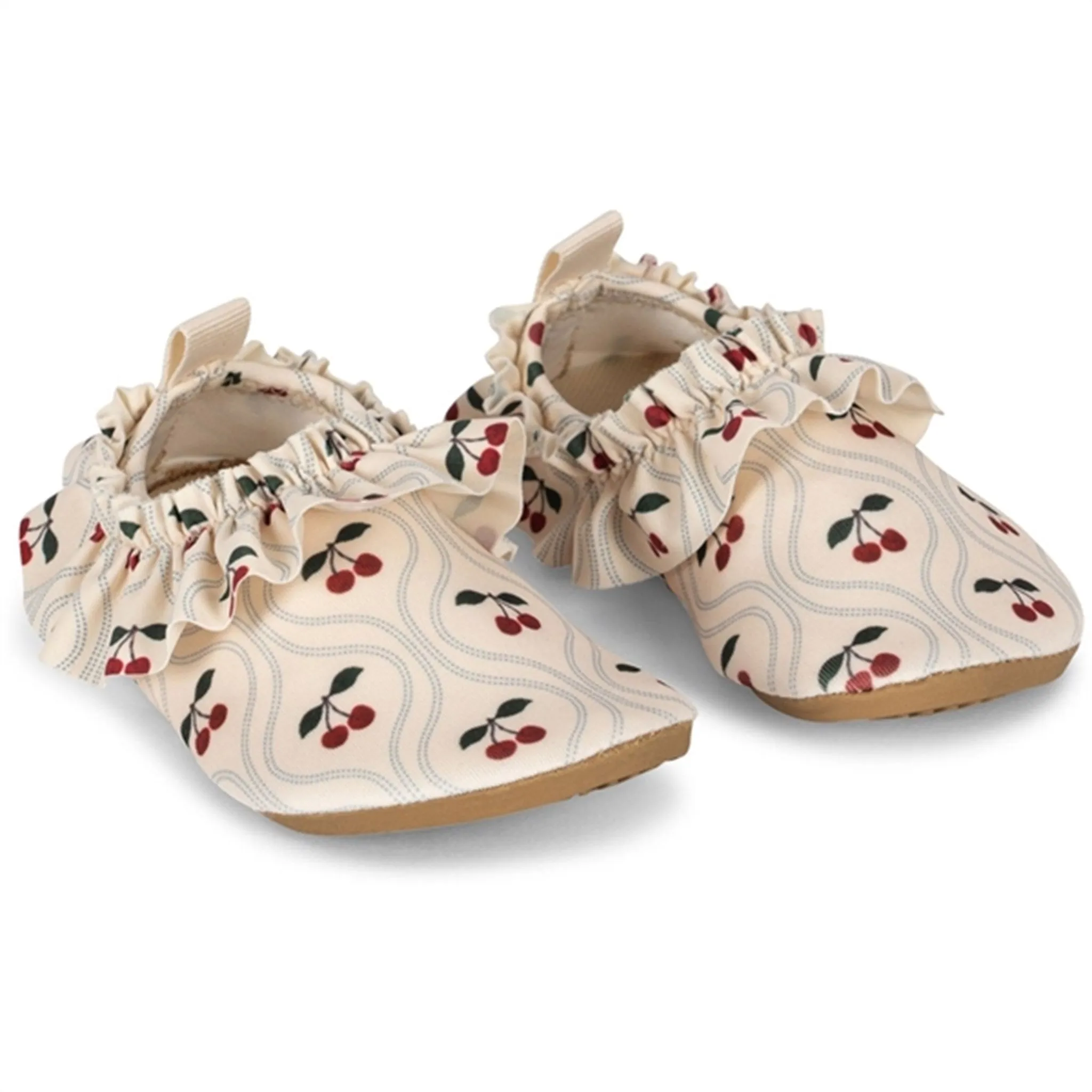 Konges Sljd Manuca Frill Swim Shoes Cherry Motif