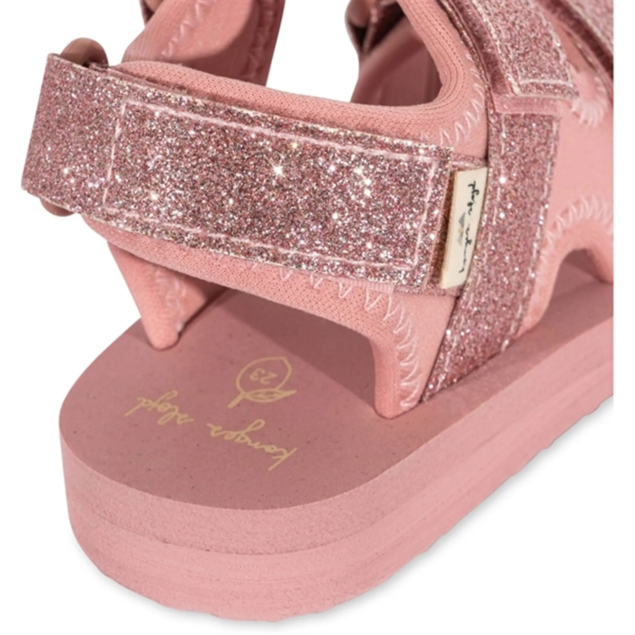 Konges Sljd Sun Sandal Glitter Mellow Rose