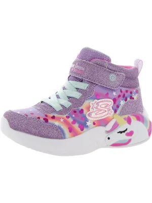 Magical Dreamer Girls Glitter High Top Light-Up Shoes