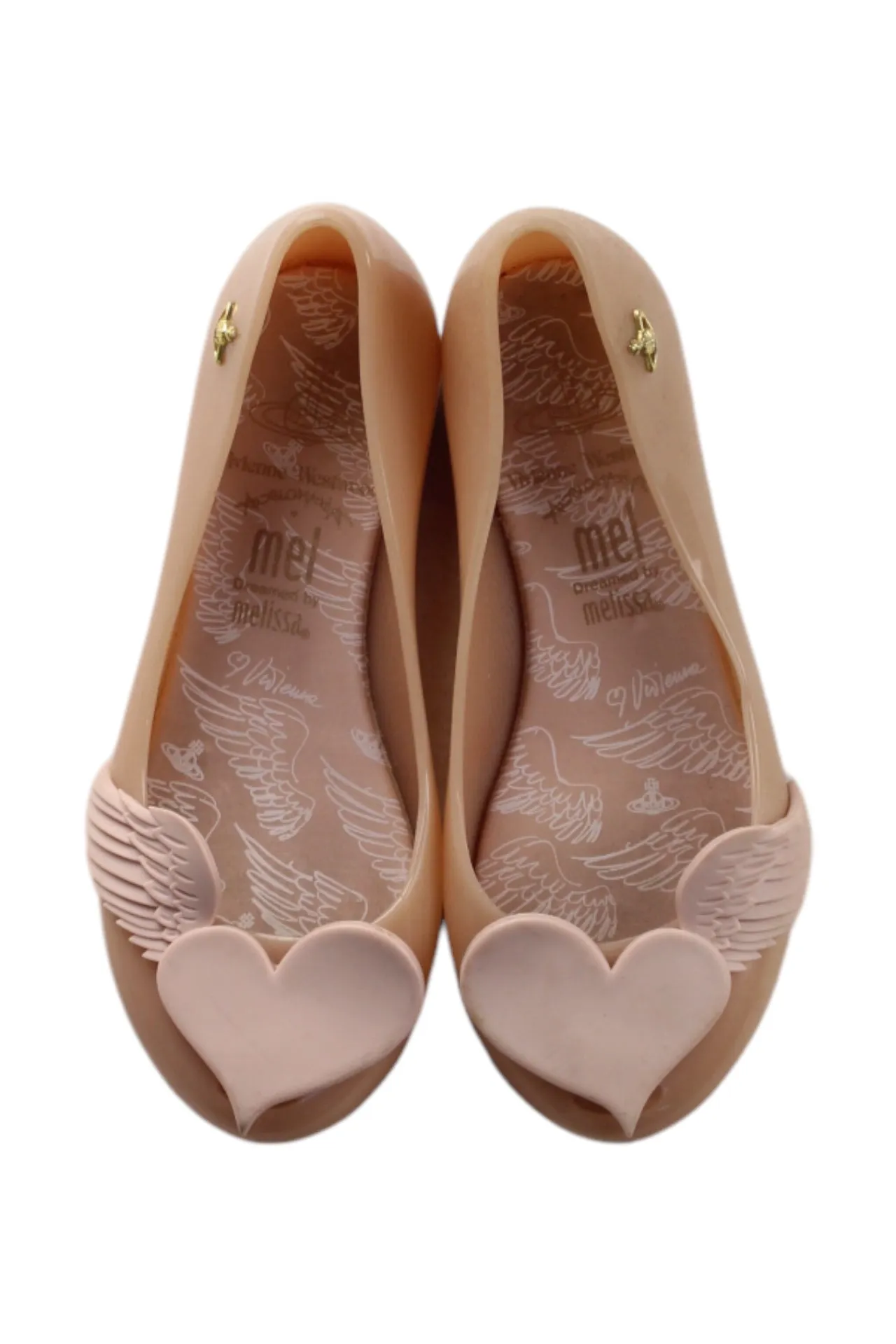 Mini Melissa Vivienne Westwood Heart Flats EU31