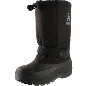 Rocket Girls Lined Woven Snow Boots