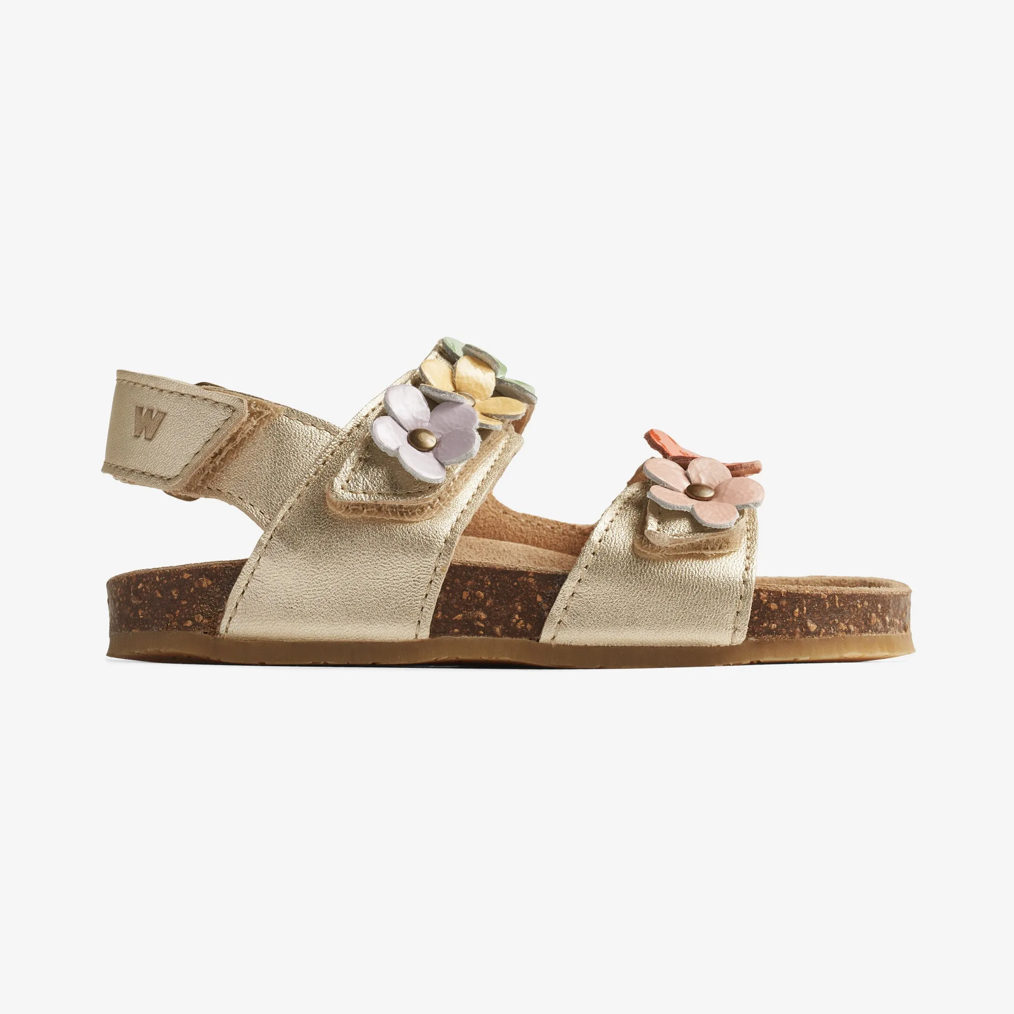 Sandal Clare Flower - light gold