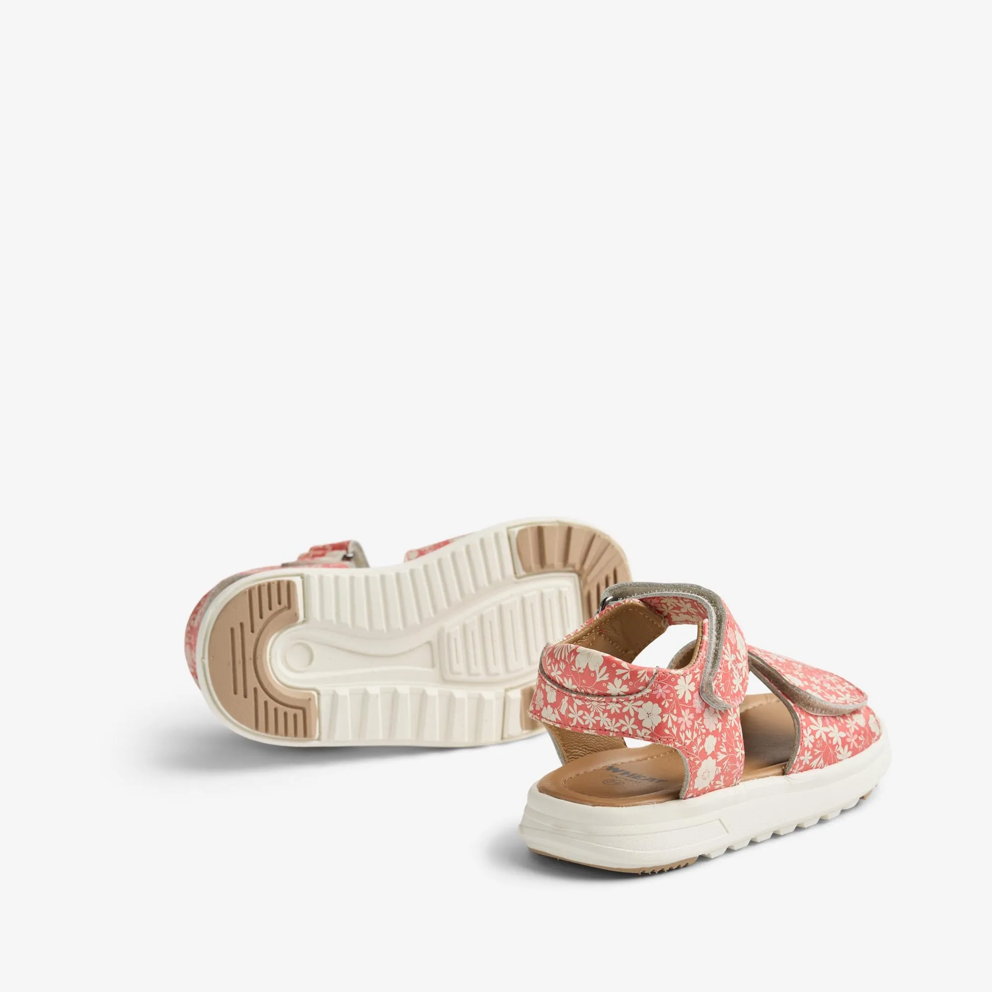 Sandal Mille - coral flowers