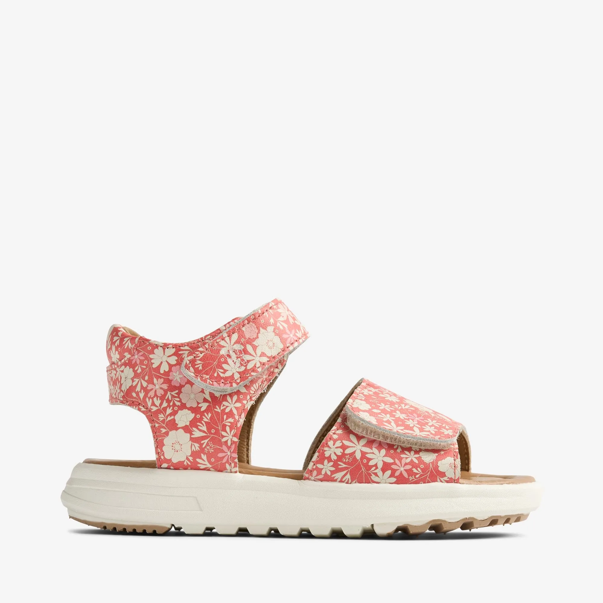 Sandal Mille - coral flowers