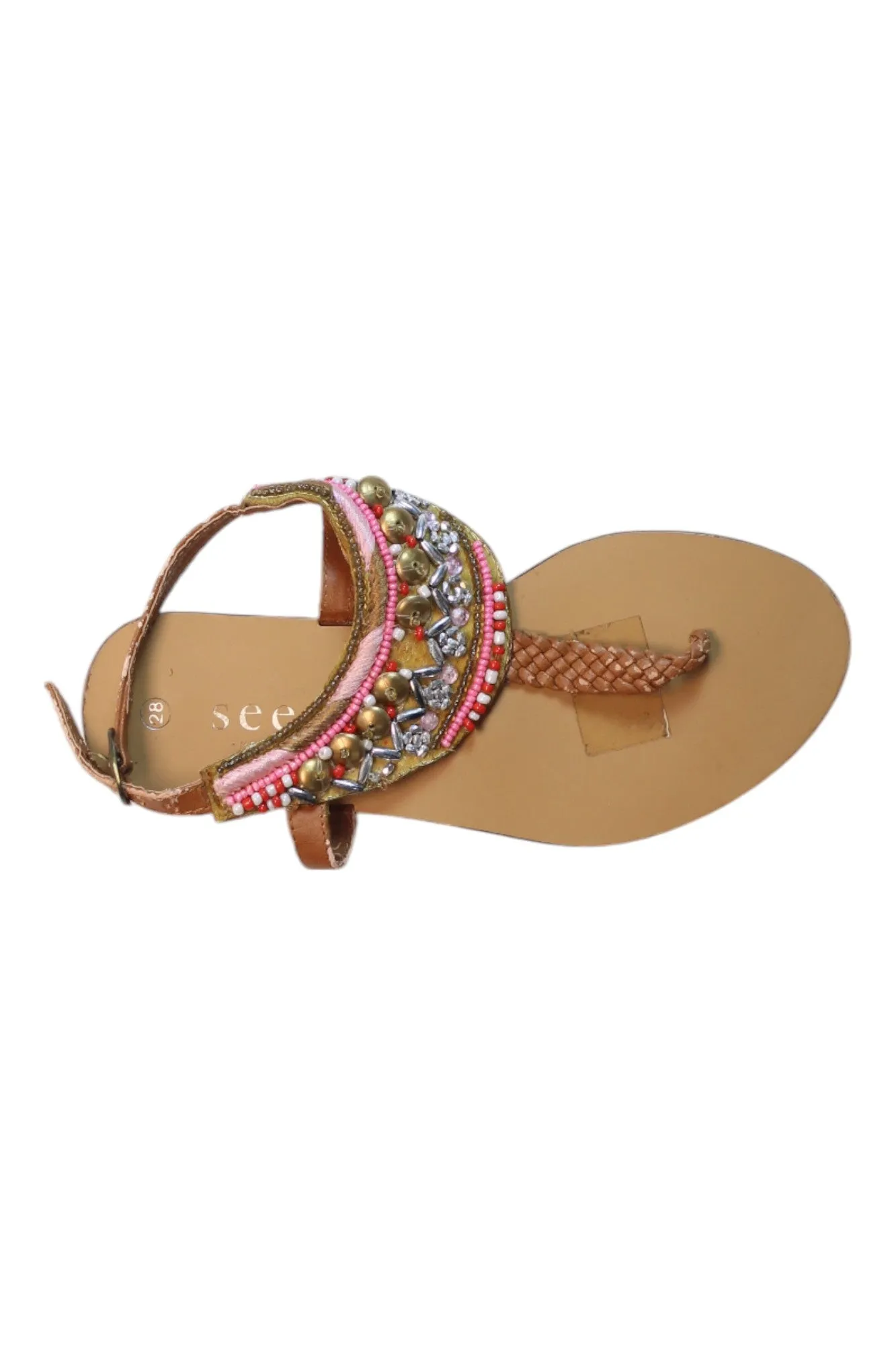 Seed Embellished Sandals EU28