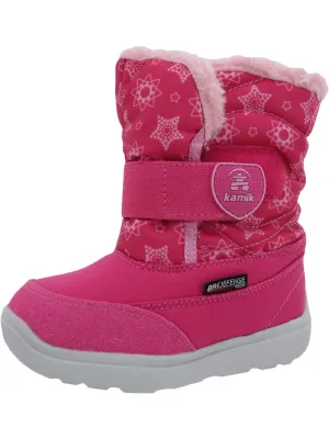 Snowbee P Girls Faux Fur Lined Waterproof Winter & Snow Boots