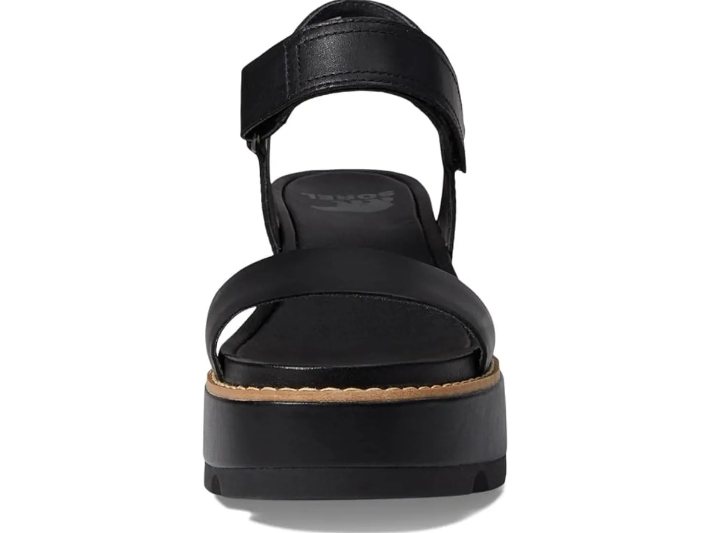 Sorel: Joanie IV Y Strap Wedge in Black