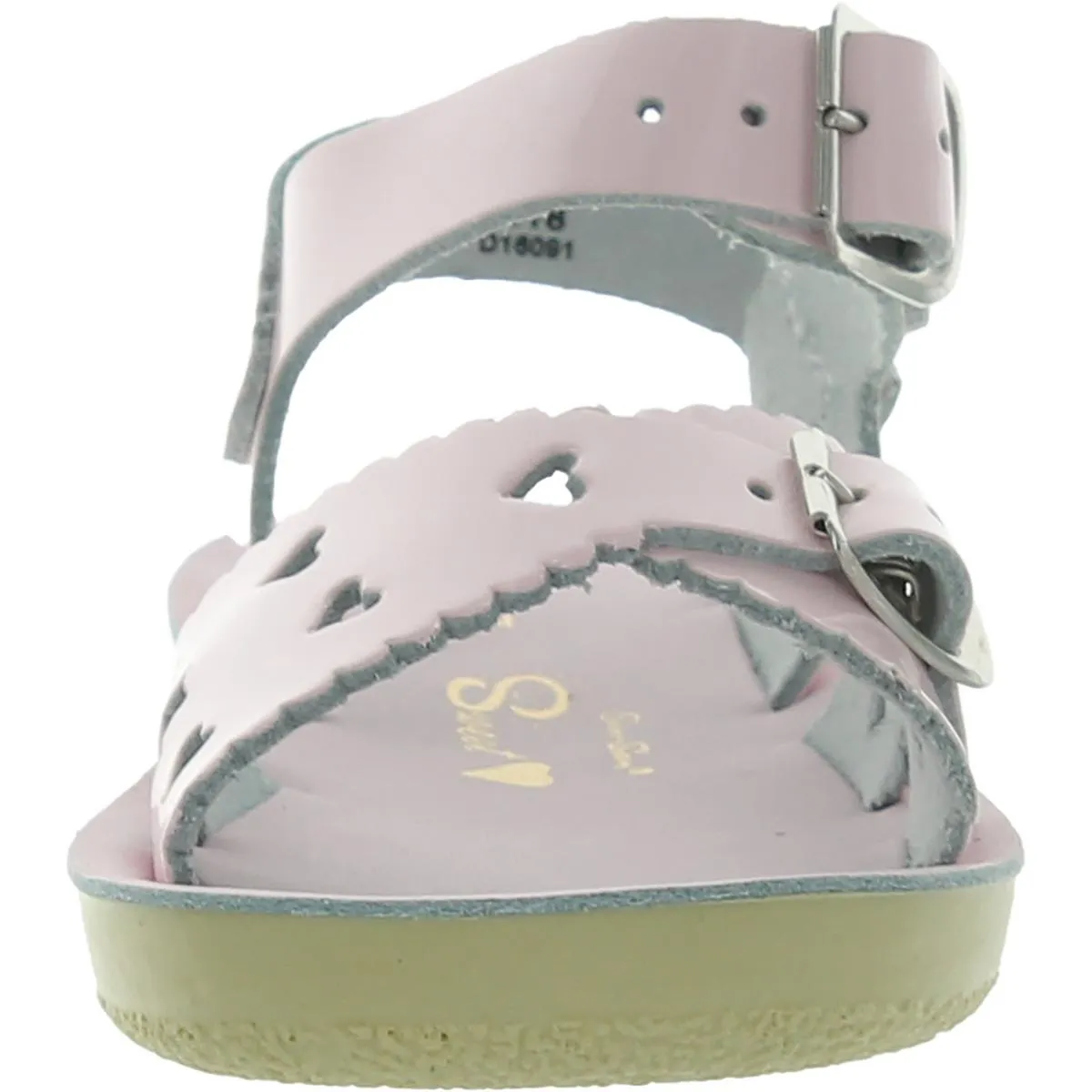 Sweetheart Girls Patent Leather Perforated Gladiator Sandals