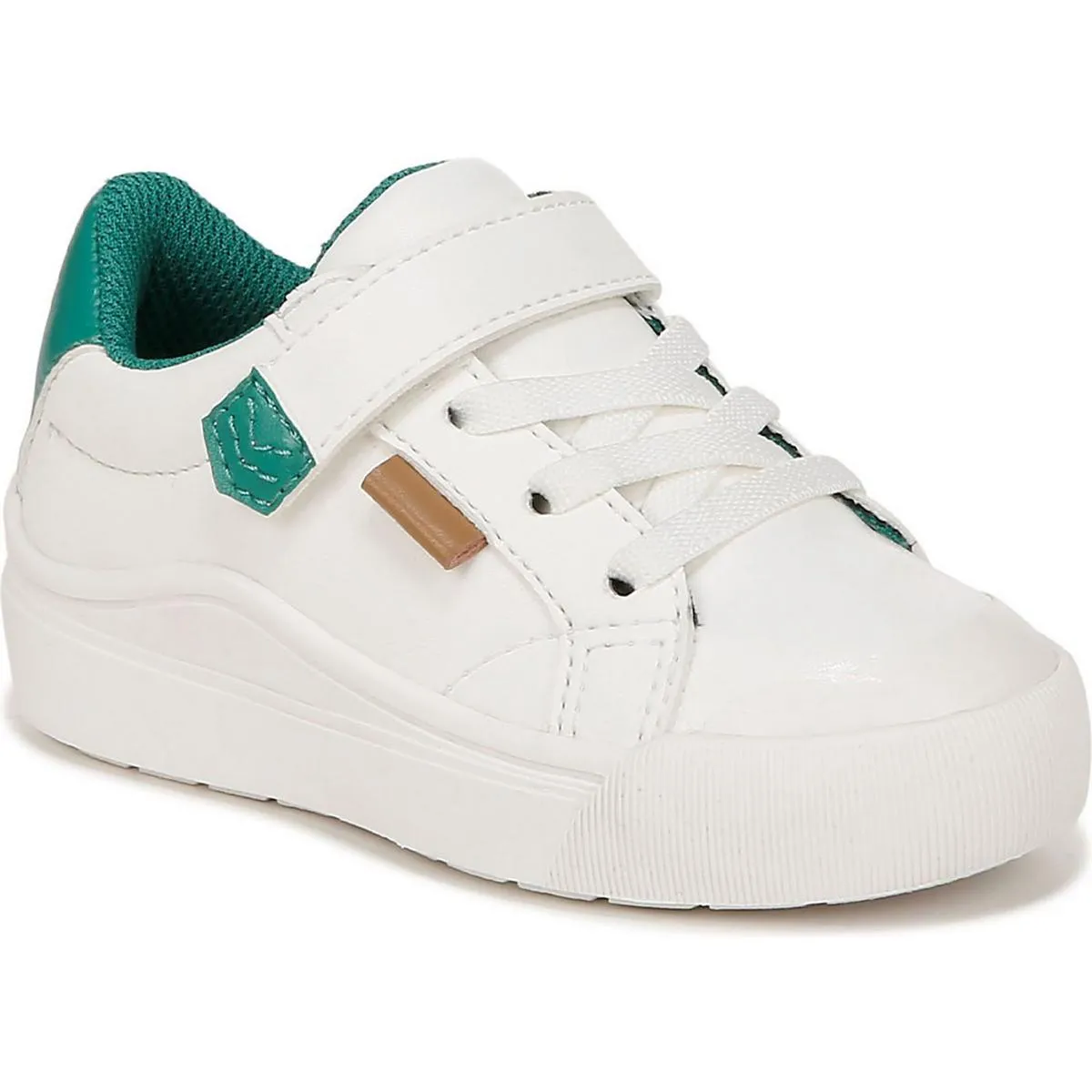 Time Off Toddler Girls Faux Leather Adjustable Slip On Shoes