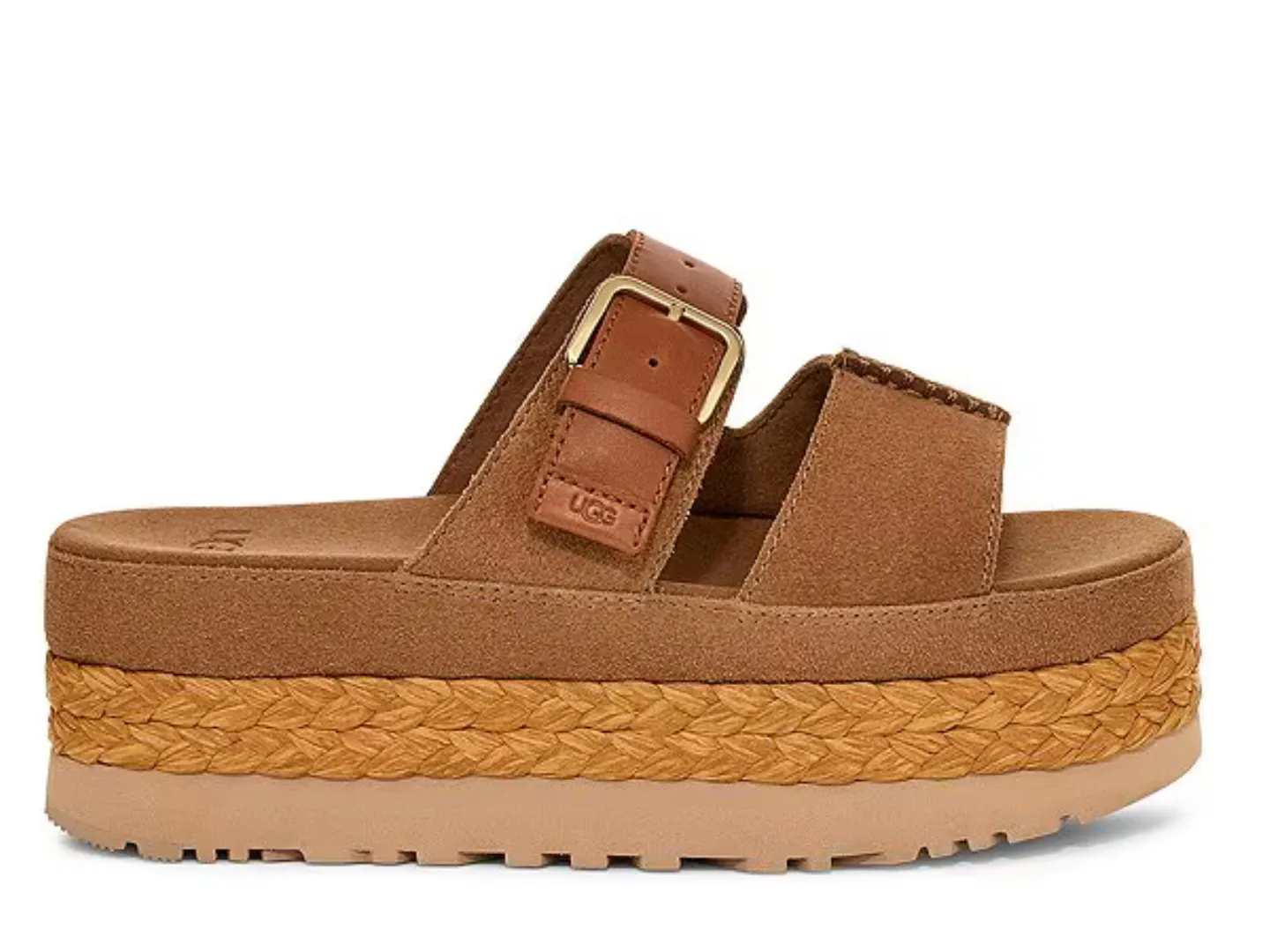 Ugg: Aubrey Slide in Chestnut