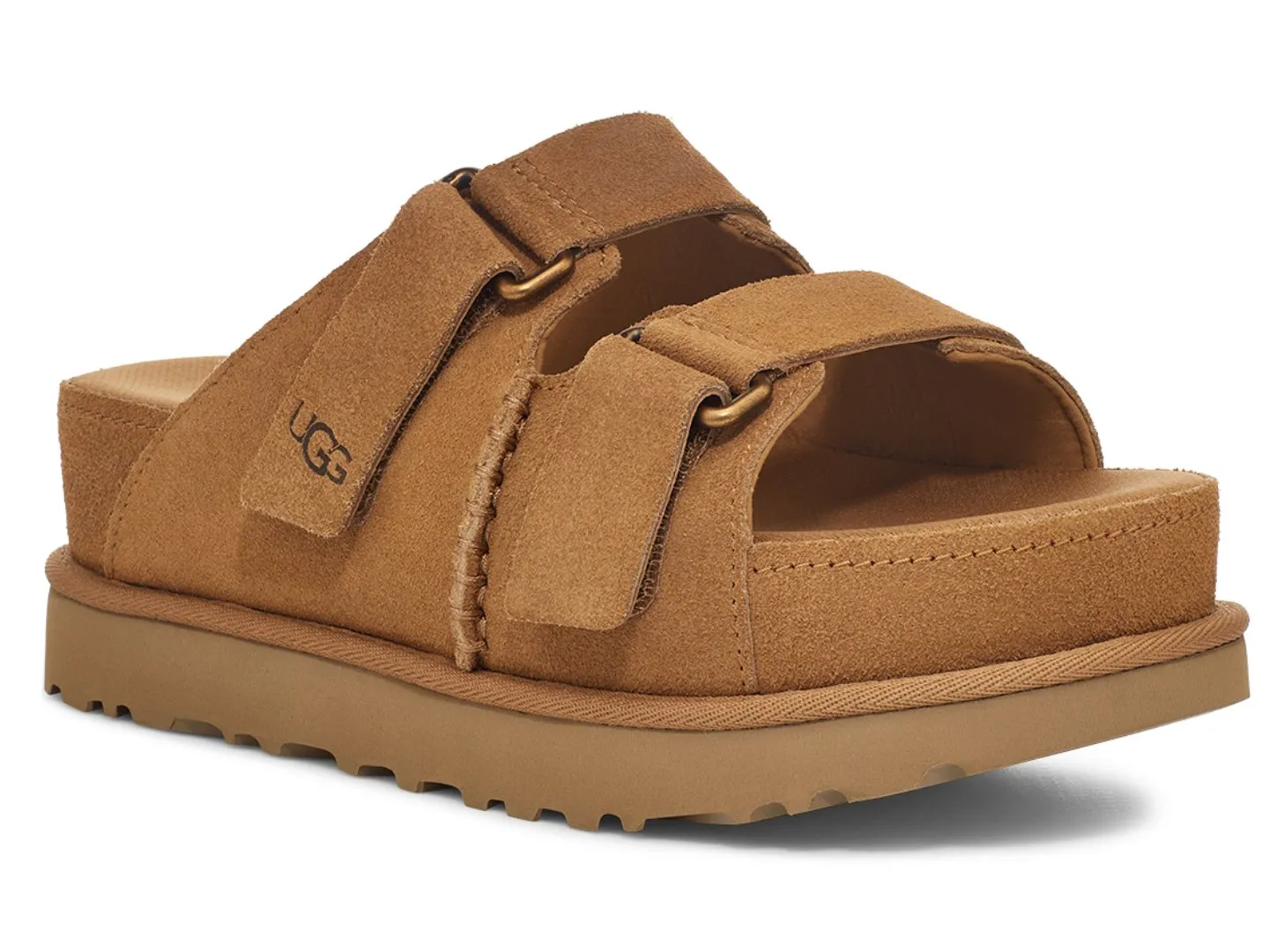 UGG: Goldenstar Hi Slide in Chestnut