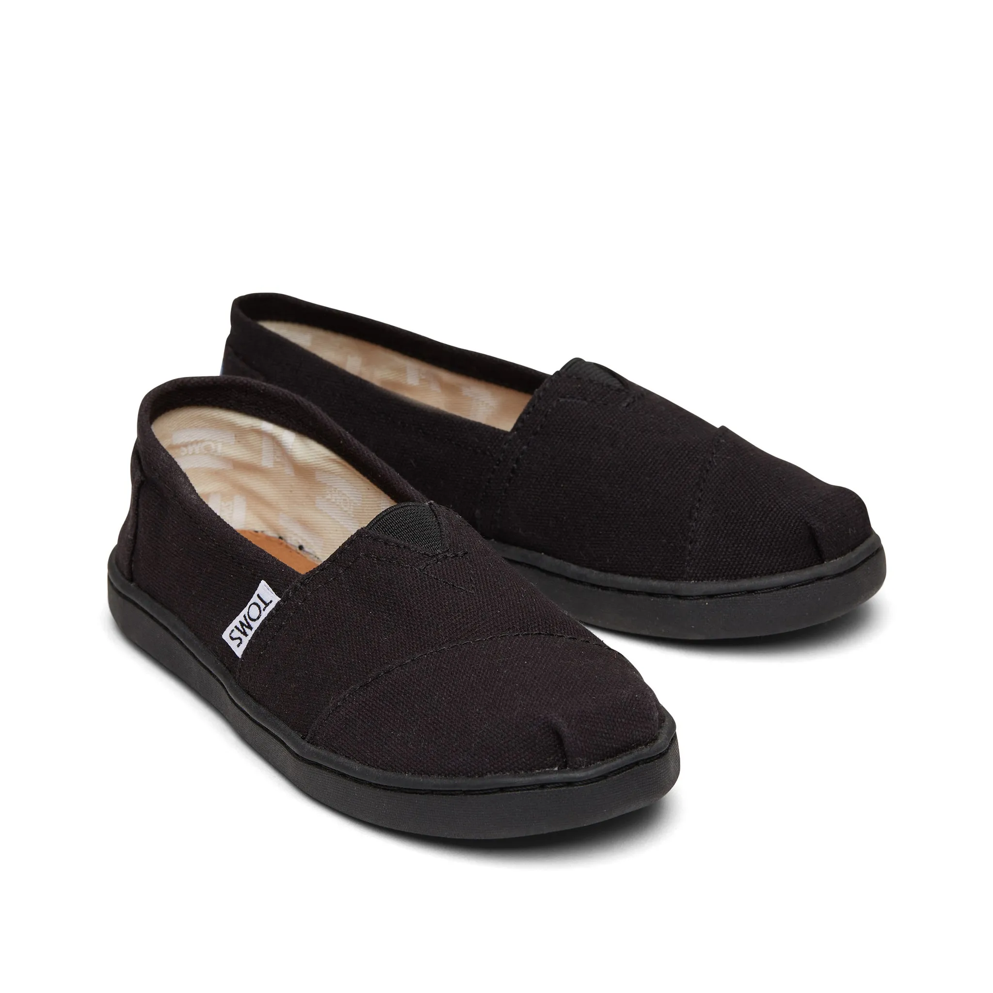 Youth Alpargata Black Canvas Kids Shoe