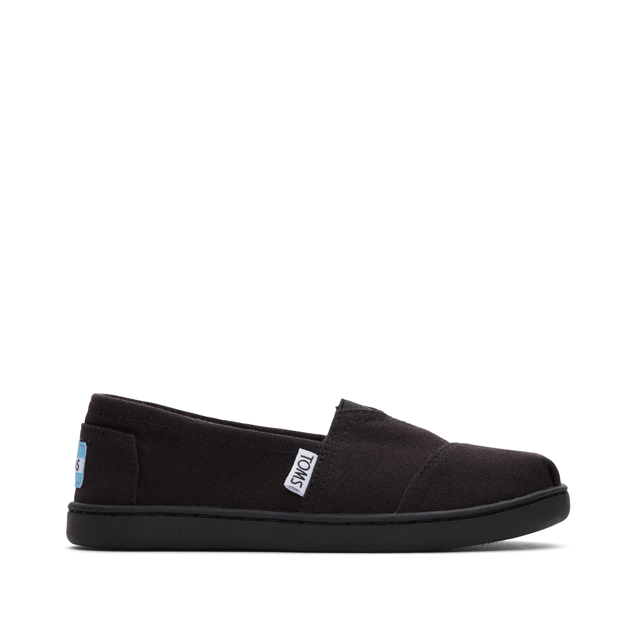 Youth Alpargata Black Canvas Kids Shoe