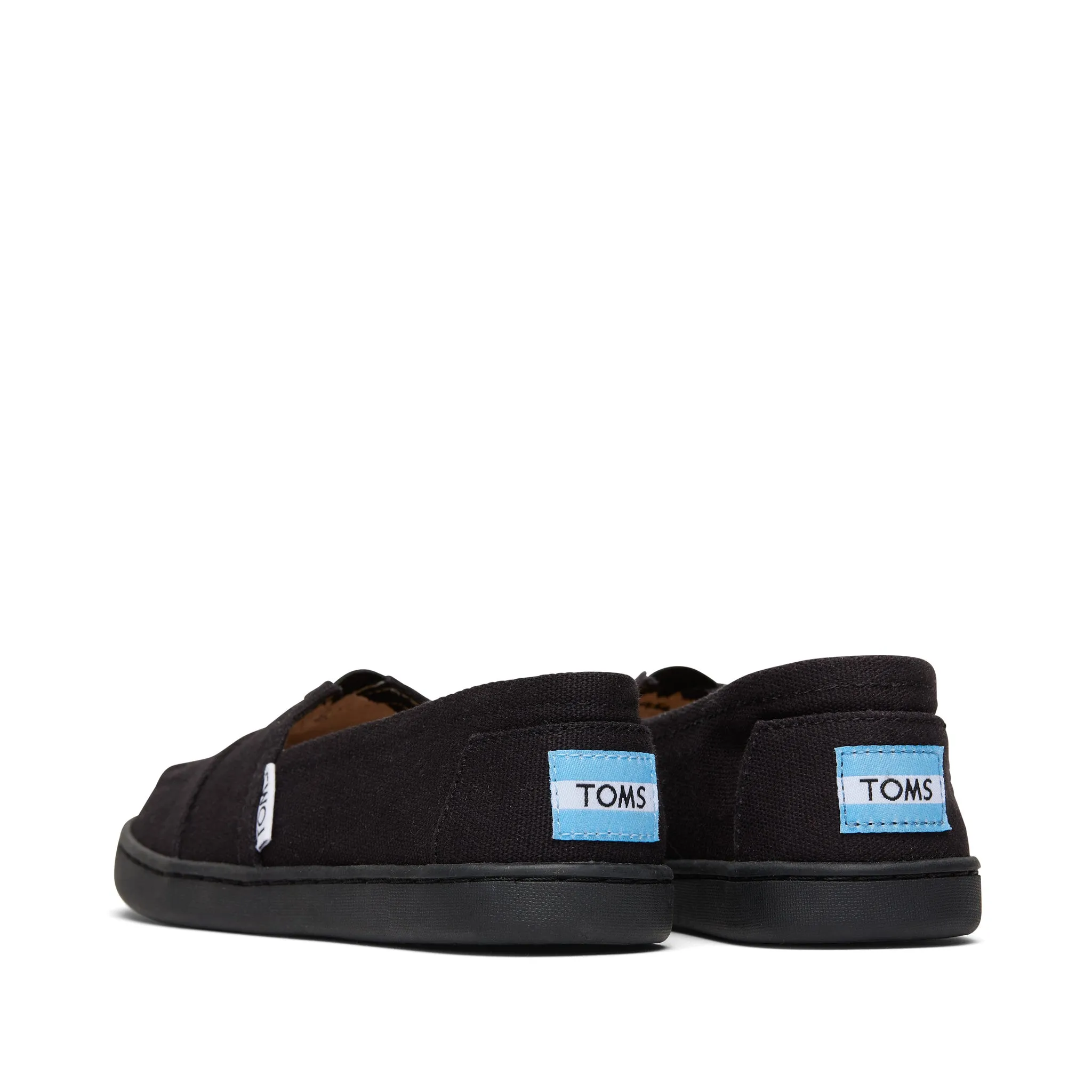 Youth Alpargata Black Canvas Kids Shoe